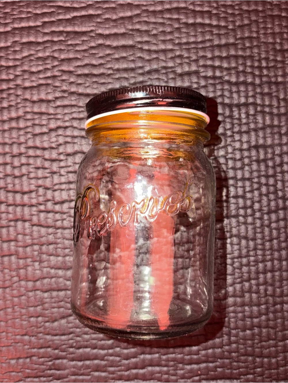 Yellow / Clear Ombre Glass Candle Jar